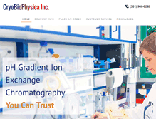 Tablet Screenshot of cryobiophysica.com
